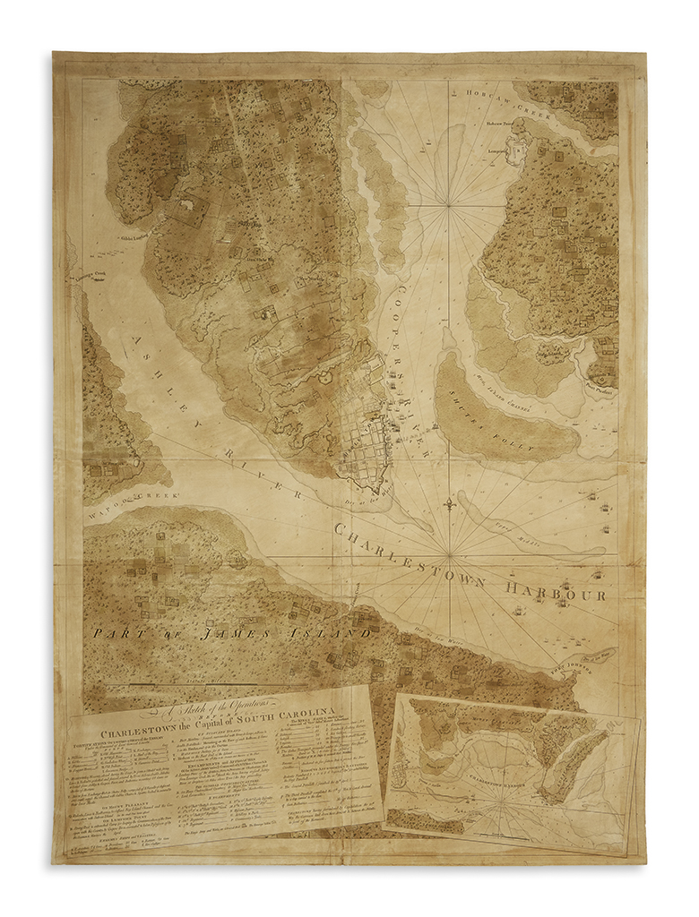 (CHARLESTON.) Des Barres, Joseph Frederick Wallet. A Sketch of the Operations Before Charlestown the Capital of South Carolina.